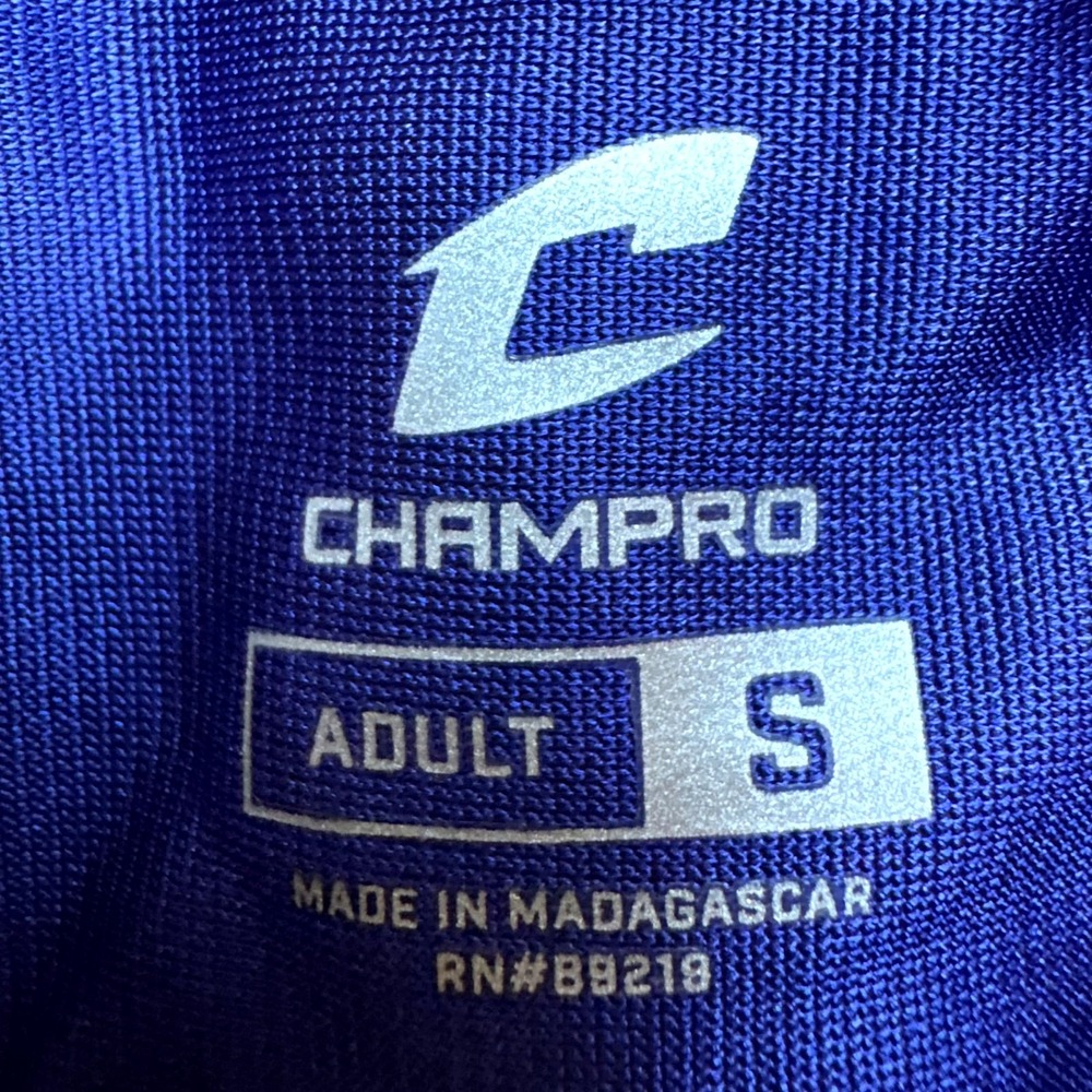 Champro Blitz Football Jersey Mens Small Purple Huddle Stretch Dazzle Athletic - Picture 8 of 9